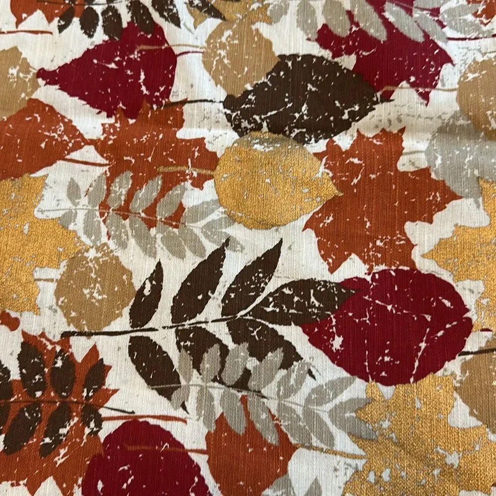 Threshold Leaf Pattern Rectangular Table  Cloth 82”x60”